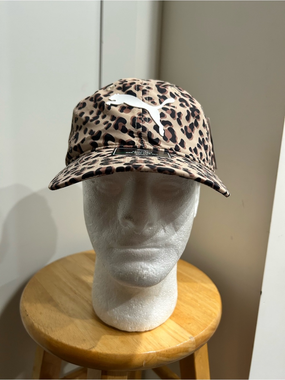Puma Leopard Print Baseball Cap with White Logo